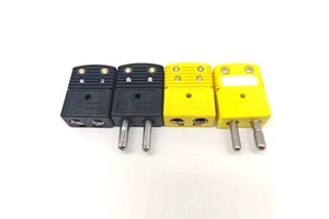 High Efficiency Yellow Standard K Type Male Thermocouple Connector