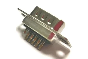 ARIBA DSSLH-M15XXXX-59 Traditional Type Hi D-Sub 15 Pin Male Solder Connector Black/Blue Gold Contact Finish Ni Shell Finish