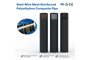 Excellent Corrosion Resistance DN250 8.0-15.2mm DN315mm 9.5-17.0mm Steel Wire Reinforced HDPE Composite Pipe For Urban Drainage