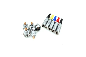 Versatile Brass Push Pull Connector for Medical & Audio/Video Devices-Self Latching Adapter for Many