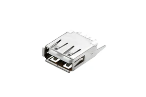JK USB 2.0 Type a Female 4-Pin Crimped Edge Computer Connector 13.0mm Height 180 Straight Pin