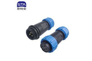 SP21 Aviation Plug Ip68 Waterproof Cable Connector Docking/square Flange/back Nut Male Plug Female Socket 2/3/4/5/6/7/9/12 Pin