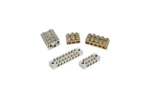 Brass Neutral Terminal Bars Links UL Certified Metal Screw Terminal Block for Wire Connectors and Power Distribution PCB Type