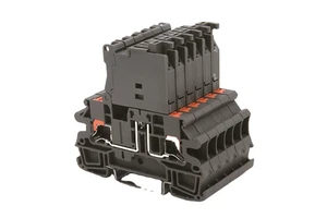 High Quality Contact Push-in Technology Spring Cage Fuse Din Rail Terminal Block With Led Indicator