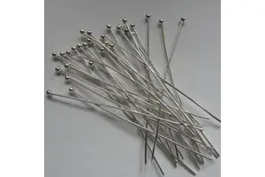 NanPlanetSilver Silver Plated Head Pins Model BF4