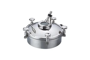 SANTHAI Sanitary Round Outward Manhole With Glass Viewer 304/316L Stainless Steel