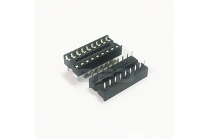 DIP18 Square Hole IC Sockets Wholesale 4pin/6pin/8pin/14pin/16pin/18pin/20pin/28pin Header Connector Adapter DIP IC Socket