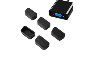 Rs232/com/d-sub Female Connector rubber Rubber Vga Dust Cover Db-9g Anti Dust Plug Cap