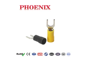 Tinned Copper PVC Insulated SV Crimp Fork Spade Terminal SV5.5 Crimp Terminal Cord End 22-10 AWG CE RoHS Certified Cable Lug