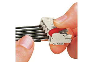 Spring Wire Connectors Terminal Blocks Screwless Pluggable Male Female Connector PA66 Material