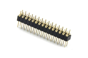 2.54mm Pitch Brass Circular Hole Pin Header H3.0mm 2X15P Straight DIP Connector Board to Board & Mezzanine Connectors