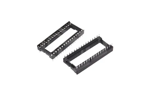 IC Socket Integrated Block Through-Hole DIP Microcontroller Chip Socket 6/8/14/16/18/20/24/28/40-pin