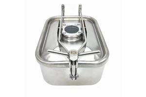 Stainless Steel Sanitary Tank Manhole Cover with Observation Glass for Beer Tank in Food Processing Machinery Parts