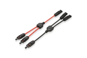 High Quality Y Branch PV Cable Connectors 1000v-1500v XLPO Tinned Solar Panel 4-6mm2 PV DC Solar Cable Connector MCX For Power