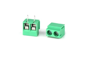 5.0mm Pitch 2pin Vertical PCB Screw Type Terminal Block 126-5.0-2pin Copper Screw Terminal Block Connector