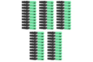 50Pcs Fiber Optic Fast Connector Adapter SC/APCC for Optical Fiber Communication Green