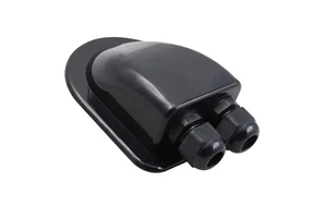 Solar Double Cable Entry Gland Roof Double Hole Connection Cable Interface ABS IP68 Waterproof RV Solar Panel Junction Box