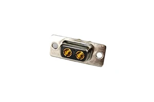 DB Series 2W2 2pin Power Terminal Current 10A 20A 30A 40A DSUB Male and Female Wire Soldering Connector for Industrial Equipment