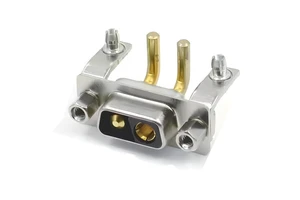 2V2 D Sub High Current Connector Right Angle Male Pcb Mount Gold Plated Power Connector for Industrial Automation Equipment
