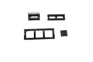 2.54mm IC Socket Connector H3.0mm 2x12P Straight L=8.2mm Dual in Line Machine Pin IC Socket