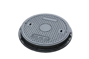 Moulded Fiberglass Durable Sewage Manhole Cover Hinged FRP with Smooth Surface Basalt Type