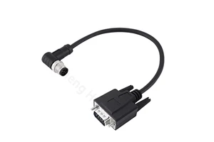 M12 A/B Code to DB9 RS232 Connector Cable Male/Female 4/5 Pin for NMEA & CAN Bus