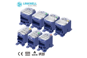 Linkwell Heavy Duty Copper Alloy Contacts 101A Plug-In Terminal Block Connector For Industrial Power Distribution Systems
