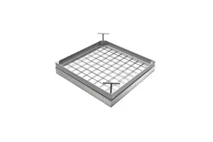 Invisible Aluminum Manhole Cover Recessed Design A15 Load Rating for Tile Paving Walkway