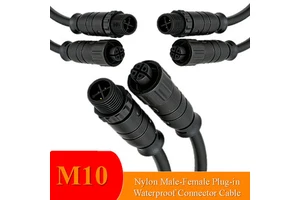 JOYL M10 2-9 Pin Waterproof Heat Insulated Terminal Power Connector With Copper Gold Plating For RF And Solar Power Systems