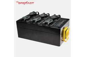 Good Quality MPO To 6 LC Fiber Optic Adapter Box 6-plex Multimode OM3 Push-Pull SFB2-12M3-MPOM-6DLS