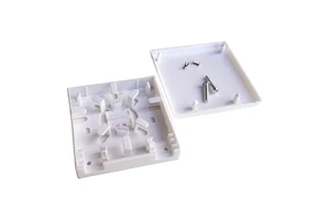 FTTH 2 Core 2 Port Access Terminal Fiber Optic Box 86mm Type Face Plate Fiber Socket Panel ATB Box