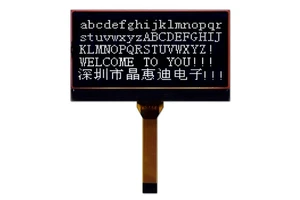 35MM FPC Graphic LCD Module Black LCD Screen JHD12864-G1558PFW-BL