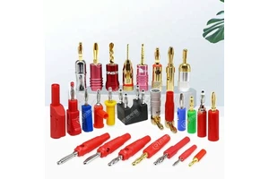 High Quality Gold Plated 4mm 2mm 3mm Banana and Tip Connectors Factory Direct Supply Copper Banana Plug