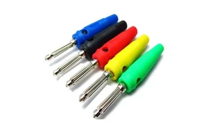 4mm Male 32A High Current Screw Solderless Stackable Banana Plug Connector