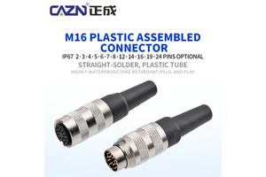 M16 Waterproof IP65 Sensor Connector Male & Female Plug 2-24Pin Range for 3 4 5 6 7 8 12 14 16 19 24Pin Products
