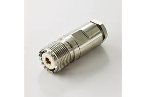 Antenna Wire Electrical Waterproof PL259 UHF Female Clamp RF Coaxial Jack Connector for RG58 Cable