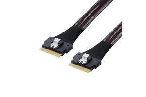 Top Quality Wholesale Factory Price Slim SAS 8654 8i to SFF-8654 8i 24G 74P Server Chassis Internal SAS4.0 Cable