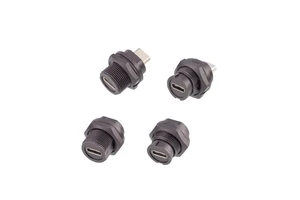 TYPE-C 3.1 IP67 Waterproof Connector Double Female Male to Female PCB Panel Mount Bulkhead Socket