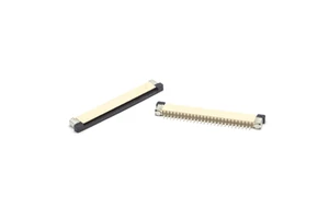 814JUXXPTX-43 SMT Right Angle Phosphor Bronze Tin Plated 1.0mm Pitch 4~30pin 2mm Height Flat Flex (FFC FPC) Connectors TW Made