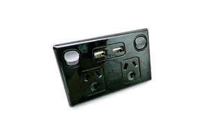 Australian Standard Residential PC Material 250V 10A SAA Australia Black Double USB GPO Power Socket