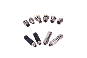 OEM/ODM M8 IP67 Waterproof Brass Contact Panel Mount Connector for Industrial Automation Ethernet (CE RoHS Reach Certified)