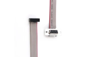 D-SUB DB9 9 Pin Male Connector to IDC Female 2.54MM 10 Pin Flat Ribbon Cable