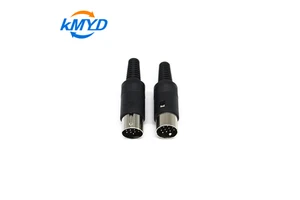 KMYD Mini Din 5-Pin Male Plug Iron Contact S-video Connector
