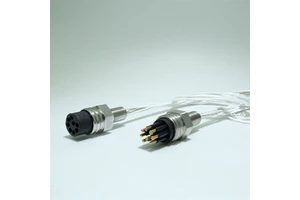RUITAIER Submersible Waterproof Ethernet Cable Connectors 7000m Deep Sea Micro Circular Series Male Bulkhead Connector MCBH8M