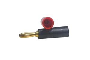 4mm Banana Plug Connector Jack Screw-type Banana Head Black and Red Color Gold-plated Plastic Banana Plugs