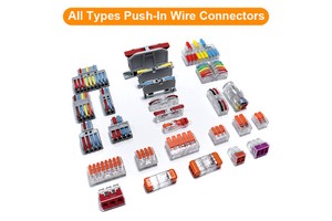 Push-in Electrical Wire Connector Color Terminal Block Universal Fast Wiring Cable Connectors For Cable Connection