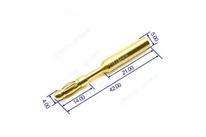 High Quality Customizable 4mm Banana and Tip Connectors Pure Copper Nickel Plated for Optimal Performance