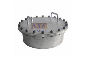 Quick Opening Stainless Steel Industrial Manhole Cover Galvanized Carbon Steel with Drain Hole Circular Industrial Manhole