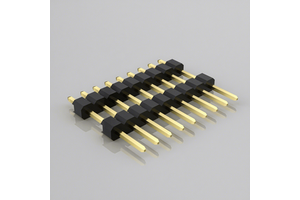 2.54mm Pin Header Double Plastic PZ254-1-03-Z-C 2.54mm Pin Header Male 180 Degree Straight Pin Header Connector