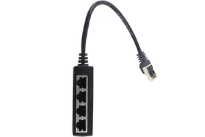 RJ45 1 Male to 4 Female LAN Ethernet Socket 2/3 Port Splitter Ethernet Cable Networking Extender Cable Adapter Accessories